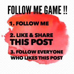 Like this listing so you can get follows Follow Me Game !!
